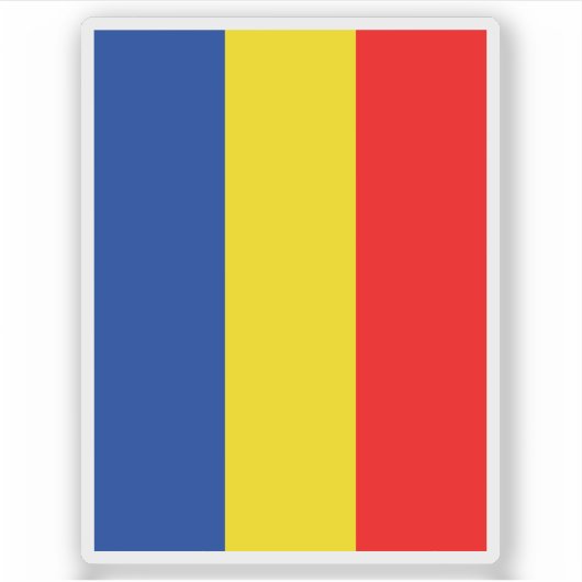 Flagge der Gemeinde Ruggell, Liechtenstein Aufkleber (Vorderseite)