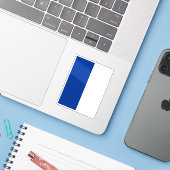 Flagge der Gemeinde Triesen, Liechtenstein Aufkleber (Laptop mit iPhone)