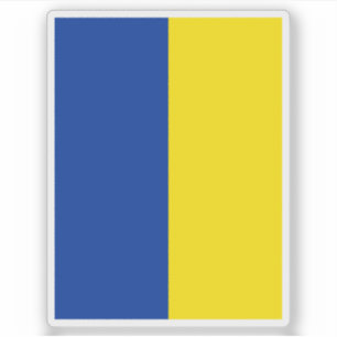 Flagge der Gemeinde Triesenberg, Liechtenstein Aufkleber