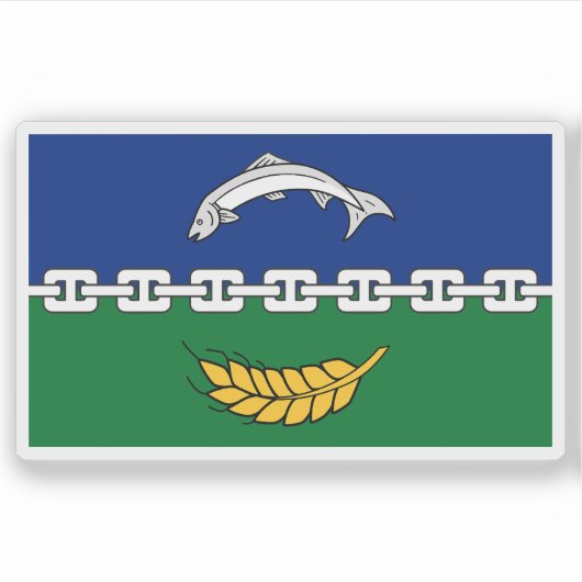 Flagge der Grafschaft Berwickshire, Schottland Aufkleber (Vorderseite)