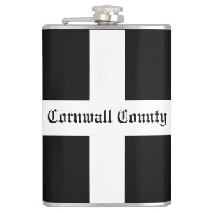 Flagge der Grafschaft Cornwall Flachmann
