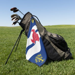 Flagge der Grafschaft Oxfordshire Golfhandtuch