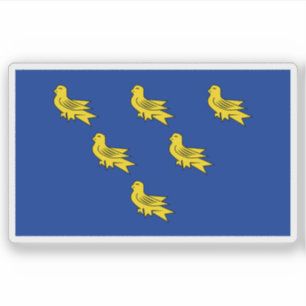 Flagge der Grafschaft Sussex, England Aufkleber