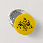Flagge der griechisch-orthodoxen Kirche Button (Vorne & Hinten)