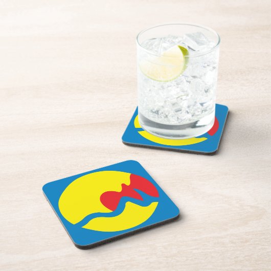 Flagge der Großstadt Rapids Getränkeuntersetzer (Rechte Seite)