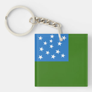 Flagge der grünen Bergbojen Schlüsselanhänger