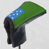 Flagge der grünen Bergjungs Golf Headcover (3/4 Vorderseite)