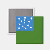 Flagge der grünen Bergjungs Magnet (Vorderseite/Rückseite)
