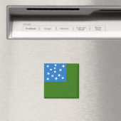 Flagge der grünen Bergjungs Magnet (In Situ (Geschirrspüler))