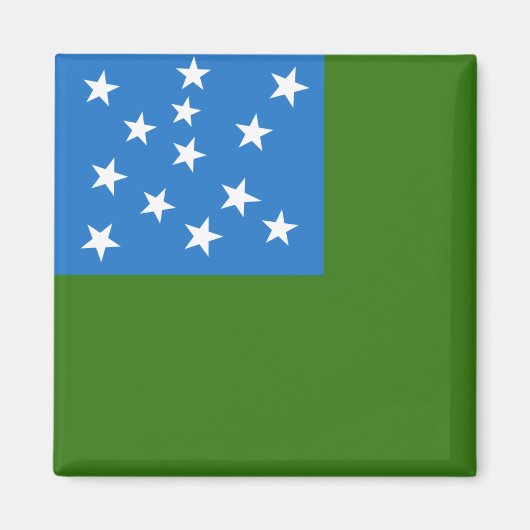 Flagge der grünen Bergjungs Magnet (Vorne)
