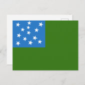 Flagge der grünen Bergjungs Postkarte (Vorne/Hinten)