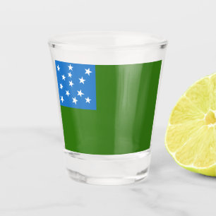 Flagge der grünen Bergjungs Schnapsglas