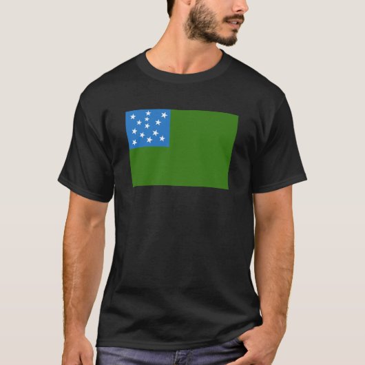 Flagge der grünen Bergjungs T-Shirt (Vorderseite)