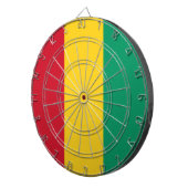 Flagge der Guinea (afrikanisches Land) Dartscheibe (Vorderseite rechts)