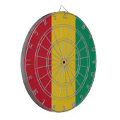 Flagge der Guinea (afrikanisches Land) Dartscheibe (Vorderseite Links)