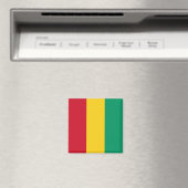 Flagge der Guinea (afrikanisches Land) Magnet (In Situ (Geschirrspüler))