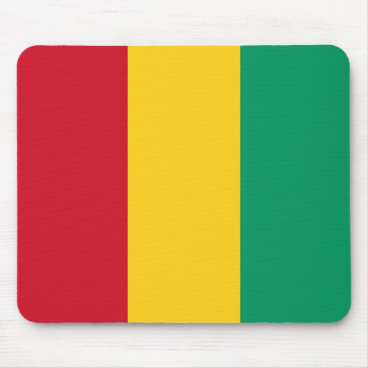 Flagge der Guinea (afrikanisches Land) Mousepad (Vorne)