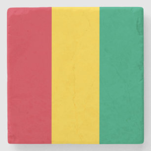 Flagge der Guinea (afrikanisches Land) Steinuntersetzer