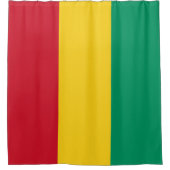 Flagge der Guinea Duschvorhang (Vorderseite)