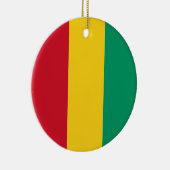 Flagge der Guinea Keramik Ornament (Rechts)