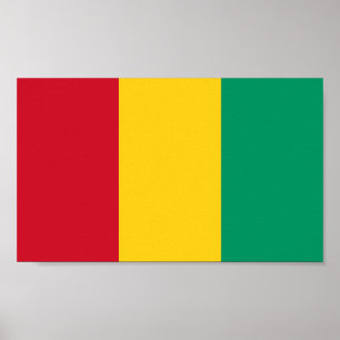 Flagge der Guinea Poster