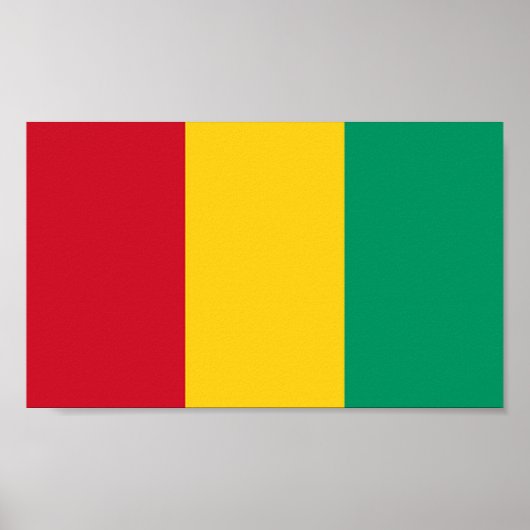 Flagge der Guinea Poster (Vorne)