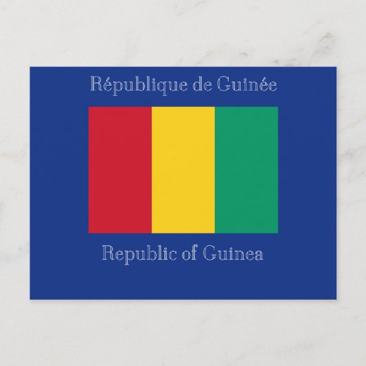 Flagge der Guinea Postkarte (Vorderseite)