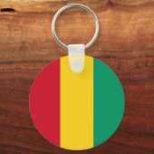 Flagge der Guinea Schlüsselanhänger (Rückseite)