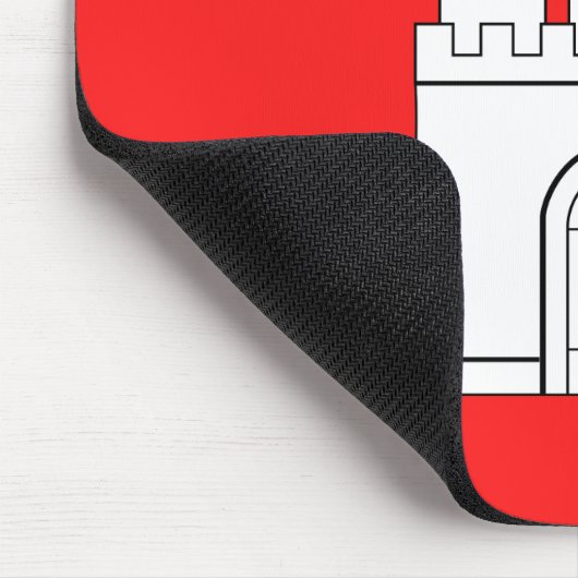 Flagge der Hamburger Maus-Pad Mousepad (Ecke)
