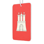 Flagge der Hamburger Postkarte Autolufterfrischer (Links)