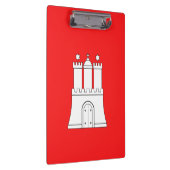 Flagge der Hamburger Zwischenablage Klemmbrett (Rechts)