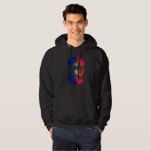 Flagge der Hauptstadt Paris Hoodie (Vorne ganz)