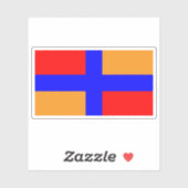Flagge der Hemshin-Völker (Armenien) Aufkleber (Blatt)