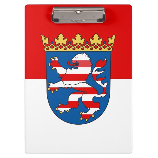Flagge der Hesse-Zwischenablage Klemmbrett (Vorderseite)