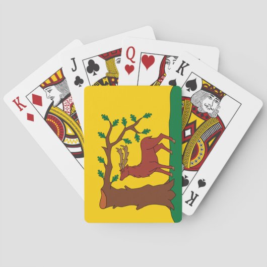 Flagge der historischen Grafschaft Berkshire Spielkarten (Rückseite)