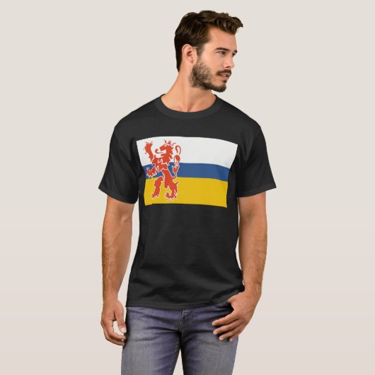 Flagge der Holländer Limburg T-Shirt (Vorne ganz)