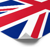 Flagge der Insel Ascension Poster (Ecke)