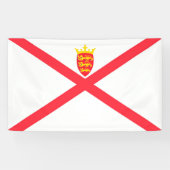Flagge der Insel Jersey Banner (Horizontal)
