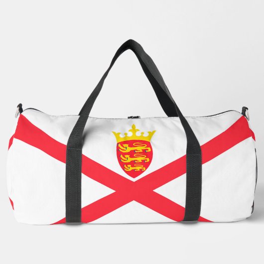Flagge der Insel Jersey Duffle Bag (Vorderseite)