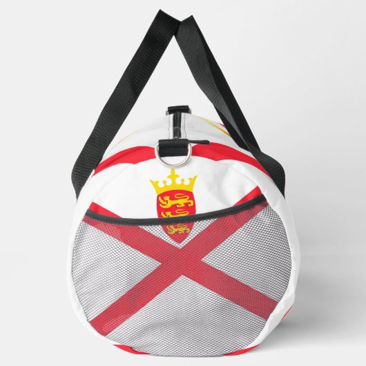 Flagge der Insel Jersey Duffle Bag (Rechts)