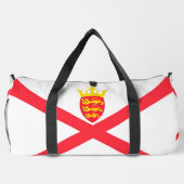 Flagge der Insel Jersey Duffle Bag (Rückseite)