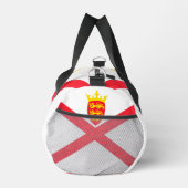 Flagge der Insel Jersey Duffle Bag (Rechts)