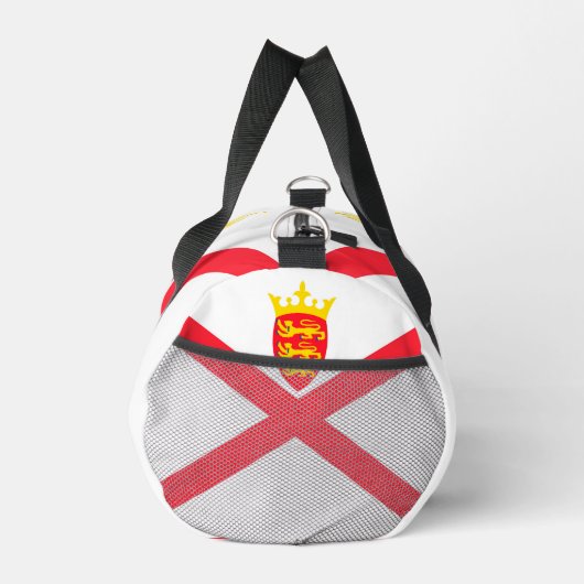 Flagge der Insel Jersey Duffle Bag (Rechts)