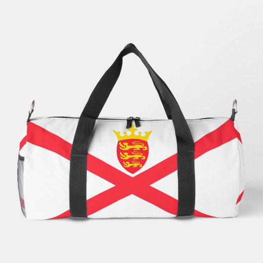 Flagge der Insel Jersey Duffle Bag (Rückseite)