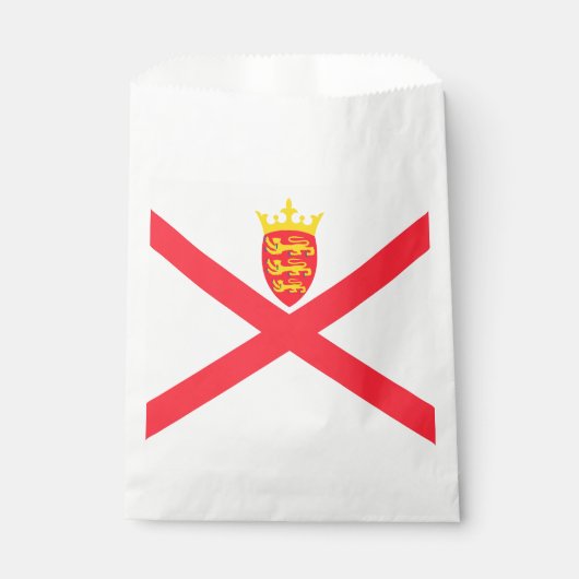 Flagge der Insel Jersey Geschenktütchen (Vorderseite)