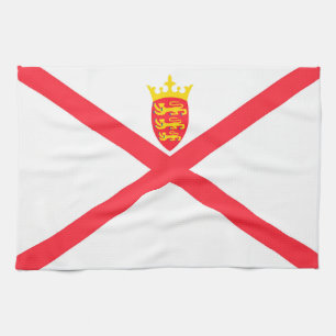 Flagge der Insel Jersey Geschirrtuch