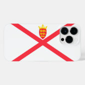 Flagge der Insel Jersey iPhone Hülle (Rückseite (Horizontal))