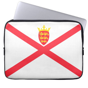 Flagge der Insel Jersey Laptopschutzhülle