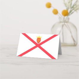 Flagge der Insel Jersey Platzkarte