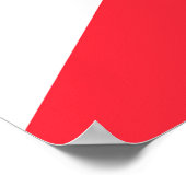 Flagge der Insel Jersey Poster (Ecke)